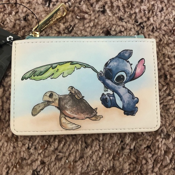 Loungefly Accessories - 🆕 Stitch & Turtle Card Holder Disney Loungefly